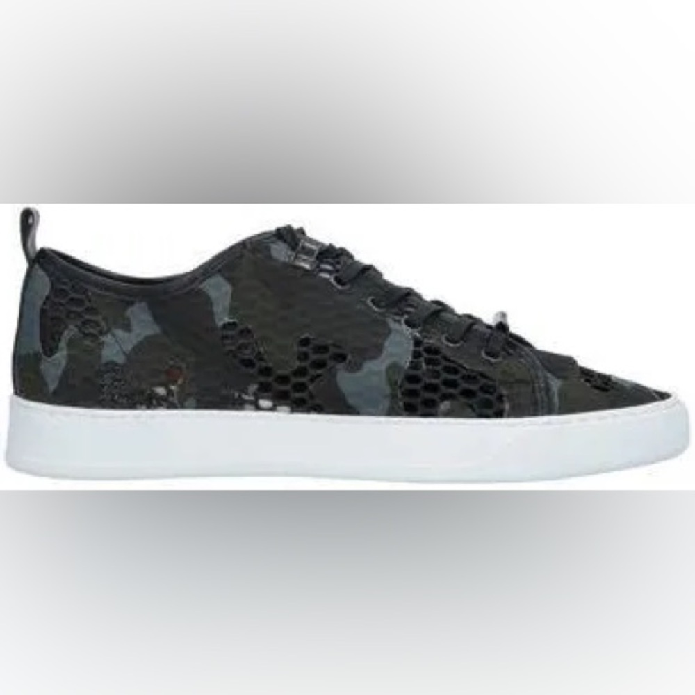 Black Dioniso camo mesh sneakers